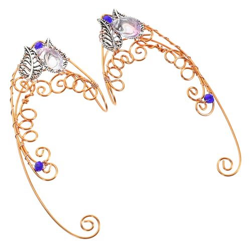 Outanaya Non piercing Elf Ohrclips Damen Ohrklemmen Ohrschmuck Langlebig Elegant Vielseitig für Party Cosplay Alltag von Outanaya