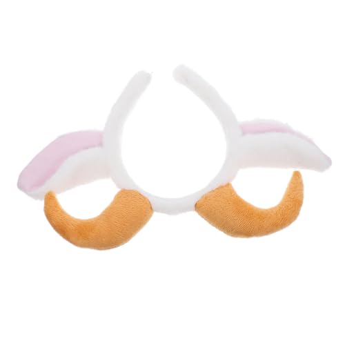 Outanaya Plüsch Stirnband Mit Schafsohren Niedliches Haarband Für Junge Mädchen Und Erwachsene Weihnachtskostümzubehör Party Accessoires Verstellbarer Elastischer Band von Outanaya