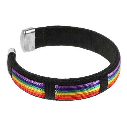 Outanaya Regenbogen Armband für Damen Einzigartiges Handgefertigtes Armband für Freundschaft und Liebe Geeignet für Jeden Verstellbar und von Outanaya