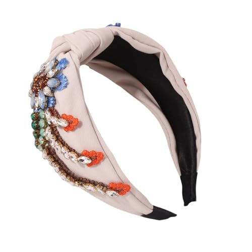 Outanaya Retro Haarreif Damen mit Strass und Besticktem Haarschmuck Elegantes Stirnband für Party Hochzeit Alltag Langlebiges Modisches Accessoire für Mädchen und Frauen von Outanaya