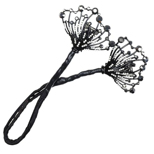 Outanaya Rhinestone Haar Dutt Former Haarstyling Tool für Frauen Mädchen Eleganter Haarschmuck Duttmacher Einfach zu Bedienen Vielseitig für Verschiedene Haarknoten Modisches Accessoire für von Outanaya