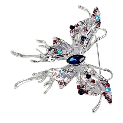 Outanaya Schmetterlingsbrosche Damen Strass Brosche Anstecknadel mit Funkelnden Kristallen Eleganter Lapel Pin für Kleidung Hüte und Accessoires Hochwertiges Design Vielseitig Kombinierbar von Outanaya