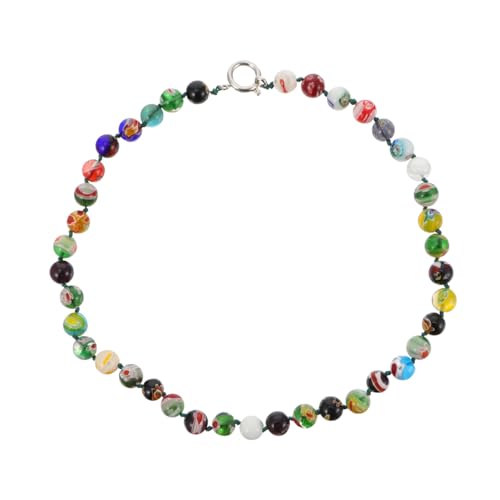 Outanaya Schmuck Damen Kette Perlen Stilvolle Halskette mit Runden Perlen für Party Festlichkeiten und Alltag Langlebiges Design für Eleganten Look Perfektes für Familie und Freunde von Outanaya