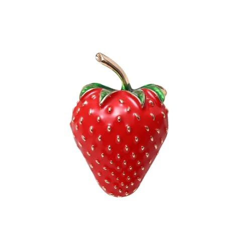 Outanaya Strawberry Brooch Anstecknadel Tropfendes Öl Design Brosche für Damen und Mädchen Vielseitig für Kleidung Taschen Hüte Schals und Accessoires Geeignet von Outanaya