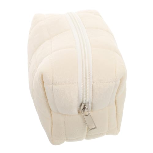 Outanaya Stylische Große Kosmetiktasche Im Kissen-Design Praktischer Organizer Für Make-up Und Schreibwaren Für Schule Büro Und Beige Hohe Kapazität von Outanaya