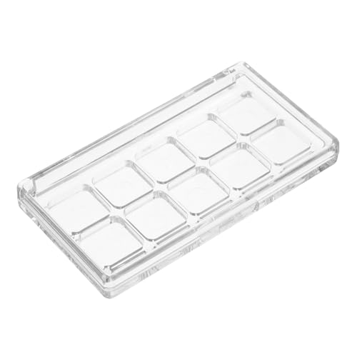 Outanaya Transparente Make up Palette mit Fächern Leerer Lidschatten Lippenstift Organizer Vielseitige Aufbewahrungsbox für Aquarellfarben DIY Kosmetik Reisefreundlicher Behälter von Outanaya