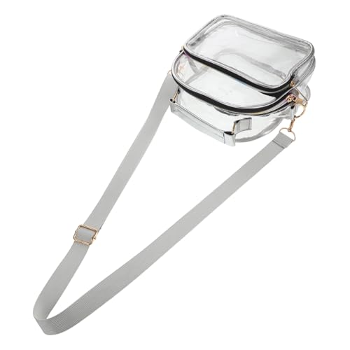 Outanaya Transparente Umhängetasche Damen Leichtes Geräumiges Crossbody Tote Bag für Stadionzugang Arbeit und Reisen Vielseitig Tragbar als Schulter oder Handtasche von Outanaya