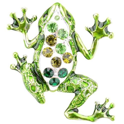 Outanaya Vintage Frosch Brosche für Damen Bunte Emaille Anstecknadel Leichter Schmuck für Strickjacken Schals Taschen Modische Kleidung Dekoration und Geschenkidee von Outanaya