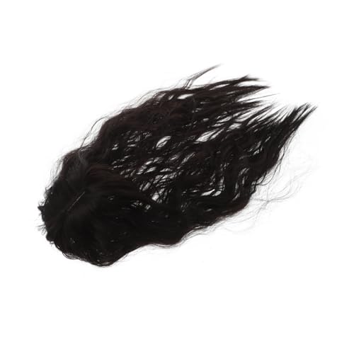 Outanaya Wellenförmiges Haarteil Braun Schwarz Clip in Haartopper für Frauen Graue Haare Abdeckend Einfach Anzubringen Langlebig Bequem für Alltag Partys Hochzeiten Bühnenshows von Outanaya
