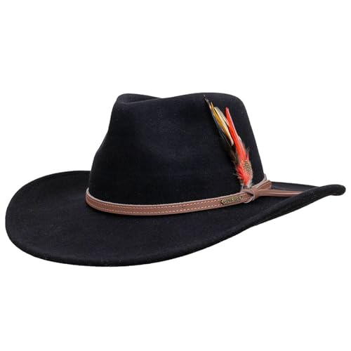 Outback Trading Herren Company Cooper River UPF 50 Water-Resistant Australian Wool Western Cowboy-Hut, Schwarz, X-Large von Outback Trading