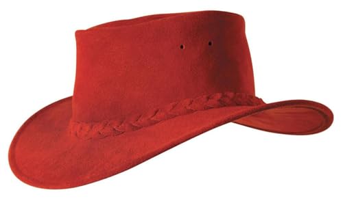 Australischer Outdoor-Hut für Kinder aus weichem Wildleder- knautschbar, in tollen Farben von Outbacker