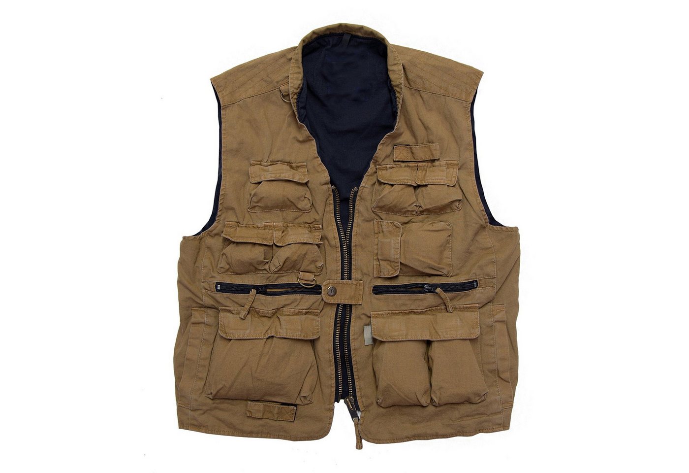 Outbacker Anglerweste Outdoor Weste mit vielen Taschen aus Segeltuch in zwei Farben von Outbacker