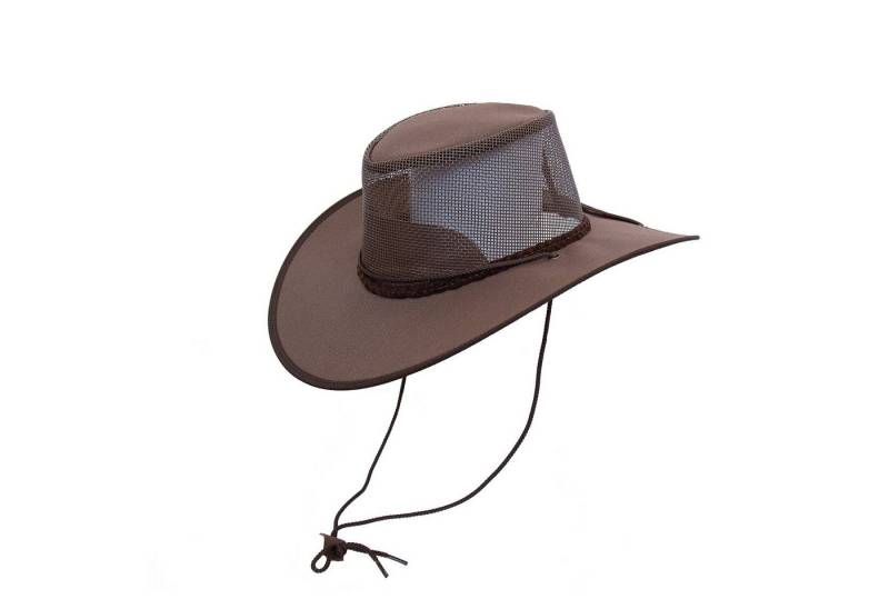 Outbacker Cowboyhut Australischer Kinder Sommerhut mit Netzeinsatz inkl. Kinnband- wasserf von Outbacker