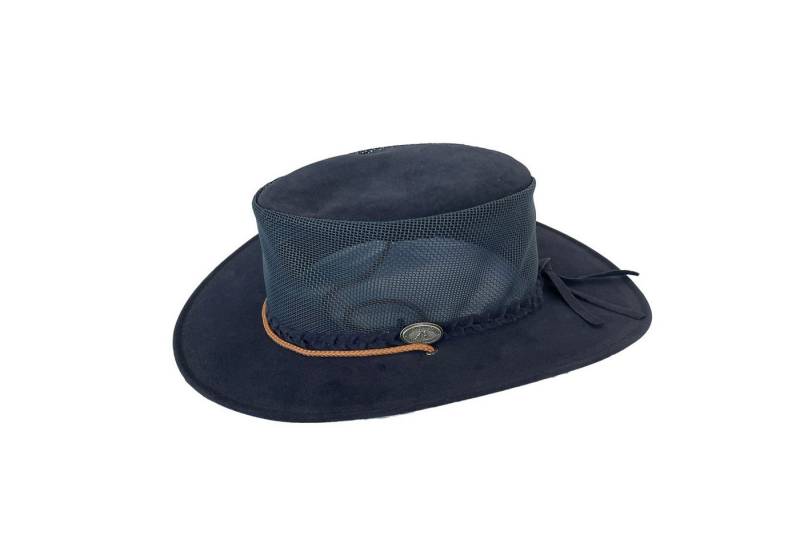 Outbacker Cowboyhut Australischer Sommerhut aus Mikrofaser mit Netz-Block inkl.Kinnband wa von Outbacker