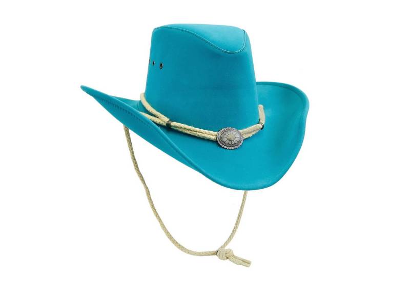 Outbacker Cowboyhut Outdoor Sommerhut in veganem Leder mit biegsamer Krempe super leicht u von Outbacker