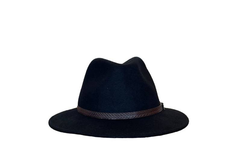 Outbacker Filzhut Axel- knautschbarer Wollfilz in 3 Farben mit Hutband aus veganem Leder von Outbacker