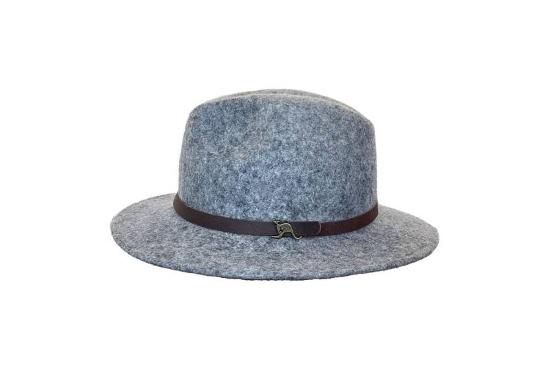 Outbacker Filzhut Clancy Wollfilzhut- knautschbar in 5 Melange Farben mit Echtlederband von Outbacker