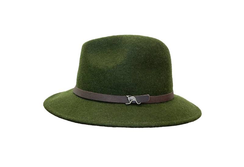 Outbacker Filzhut Clancy Wollfilzhut- knautschbar in 5 Melange Farben mit Echtlederband von Outbacker