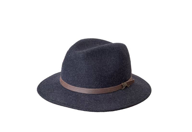 Outbacker Filzhut Clancy Wollfilzhut- knautschbar in 5 Melange Farben mit Echtlederband von Outbacker