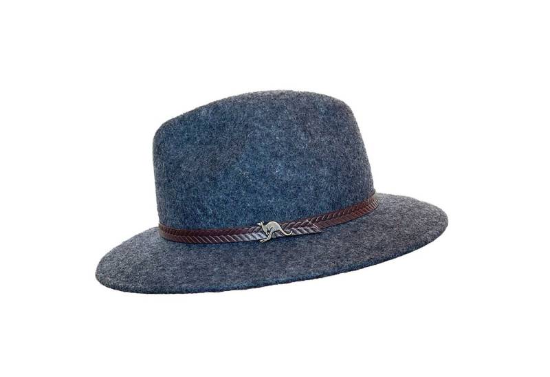 Outbacker Filzhut Knautschbarer Wollfilzhut mit braunem Hutband- hergestellt in Italien von Outbacker