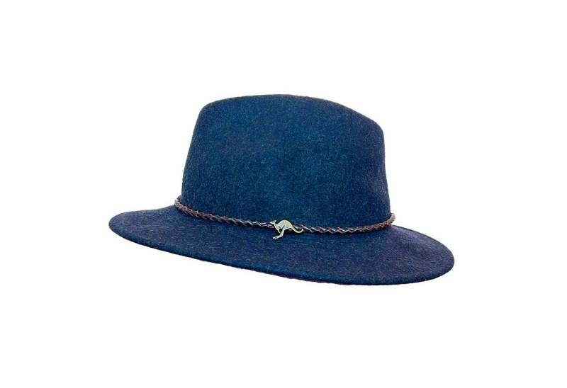 Outbacker Filzhut Marouba Wollfilzhut- knautschbar in 5 Melange Farben mit Lederkordel- von Outbacker