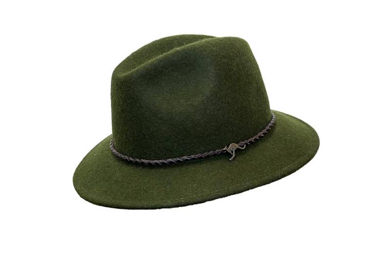 Outbacker Filzhut Marouba Wollfilzhut- knautschbar in 5 Melange Farben mit Lederkordel von Outbacker