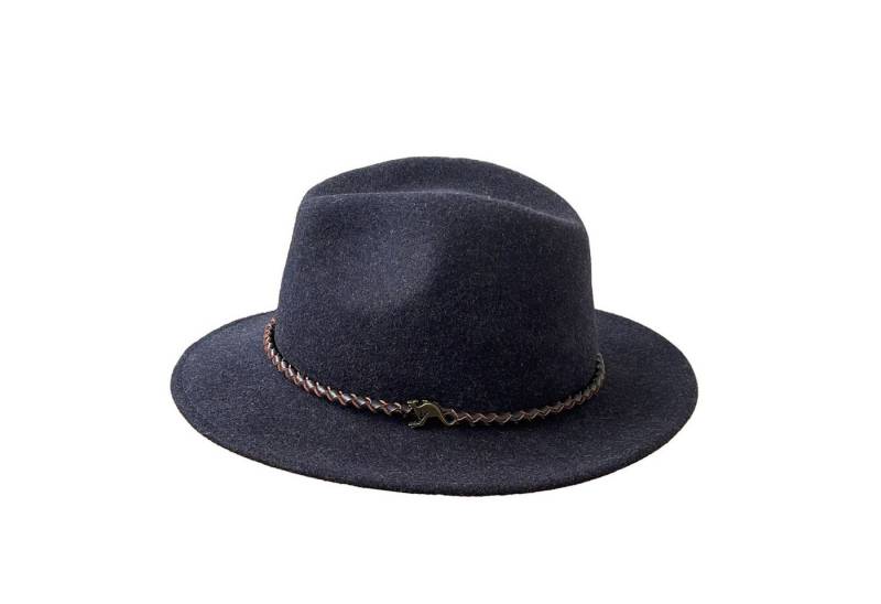 Outbacker Filzhut Marouba Wollfilzhut- knautschbar in 5 Melange Farben mit Lederkordel von Outbacker