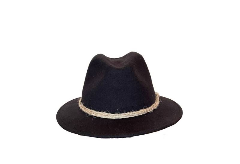 Outbacker Filzhut Michael - knautschbarer italienischer Wollfilzhut mit Jute-Hutgarnitur von Outbacker