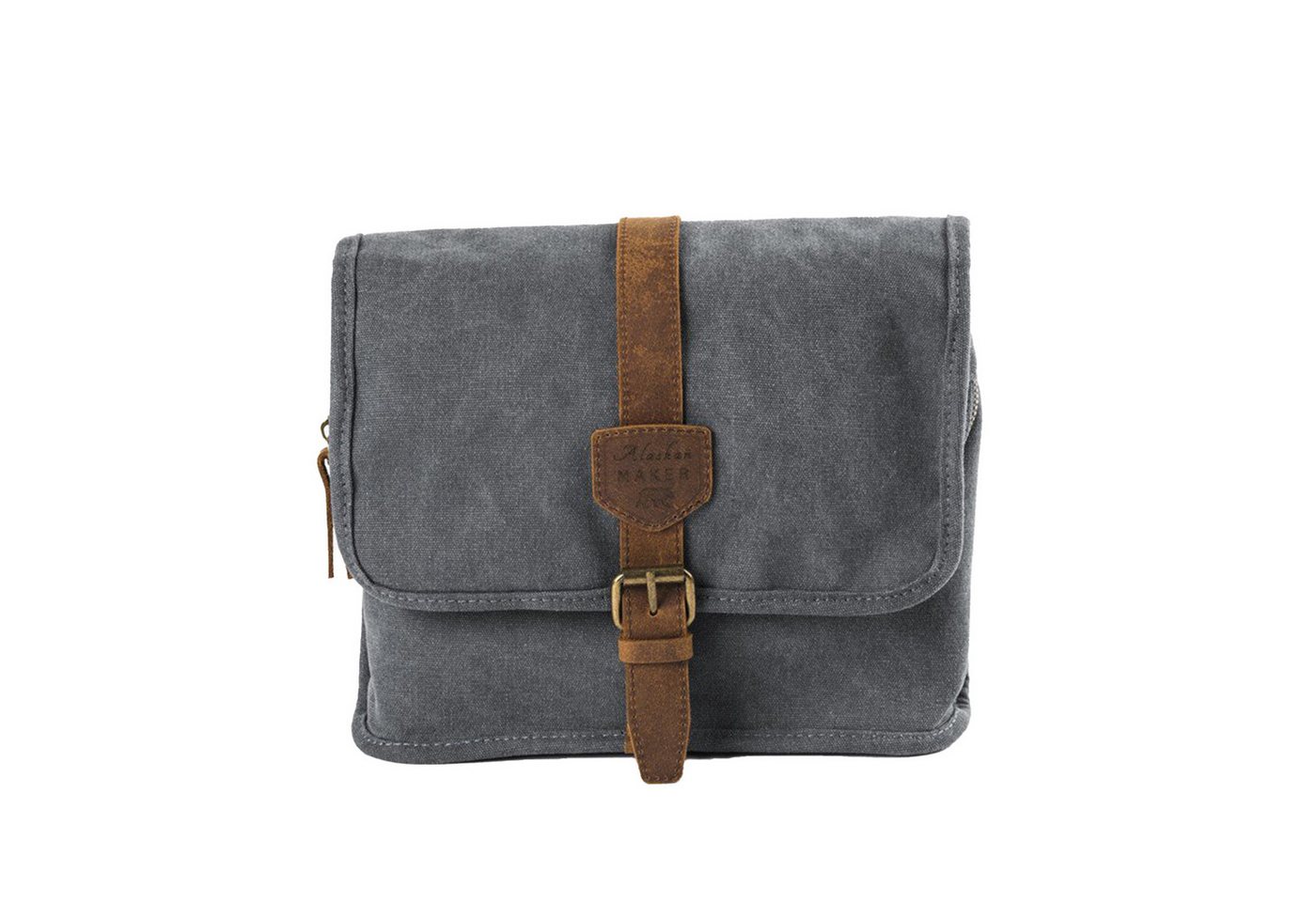 Outbacker Kulturbeutel Kulturbeutel zum Aufhängen – Canvas, Leder & 4-Liter-Fach von Outbacker
