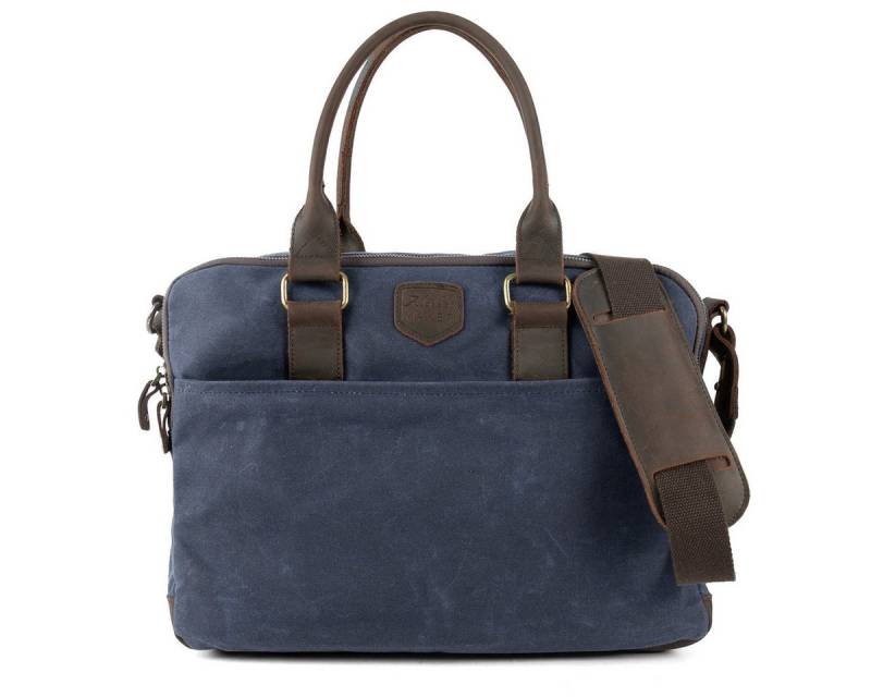 Outbacker Laptoptasche Anchorage – robuste Canvas-Laptoptasche mit Lederdetails von Outbacker