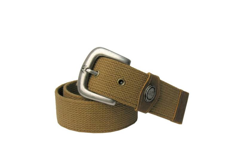 Outbacker Ledergürtel Klassischer Gürtel mit Dorn-Schnalle aus robustem Canvas mit Lederschl von Outbacker