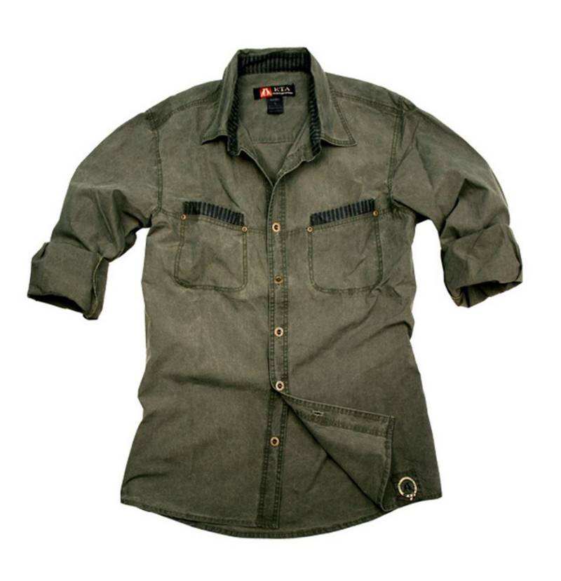 Outbacker Outdoorhemd Australien Style Freizeit Outdoor Herrenhemd mit farblichen Akzenten von Outbacker