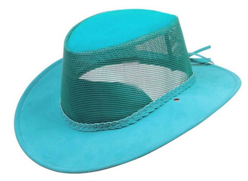 Outbacker Outdoorhut Sommerhut aus Mikrofaser mit Netz-Block, Kinnband wasserfest UV Schutz von Outbacker