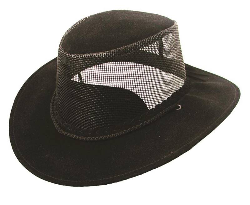 Outbacker Outdoorhut Sommerhut aus Mikrofaser mit Netz-Block, Kinnband wasserfest UV Schutz von Outbacker