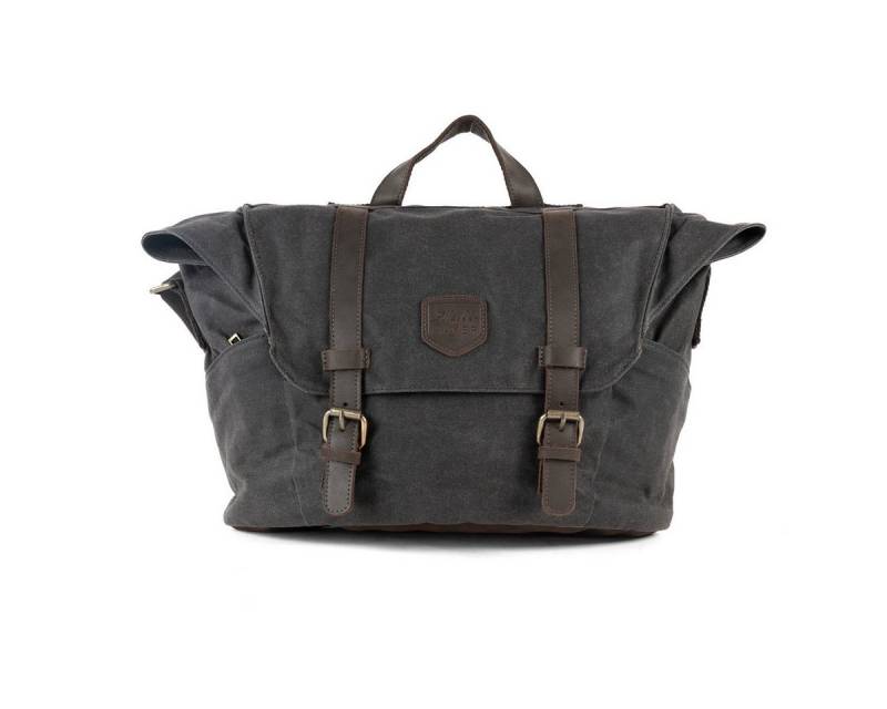 Outbacker Schultertasche Messenger Bag- Umhängetasche aus gewachstem Canvas mit Echtleder Detai von Outbacker