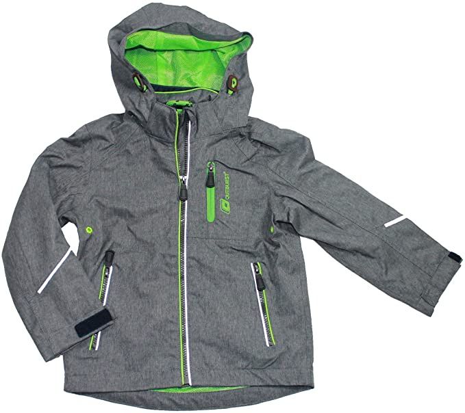 Outburst Funktionsjacke Junge grau neongrün von Outburst