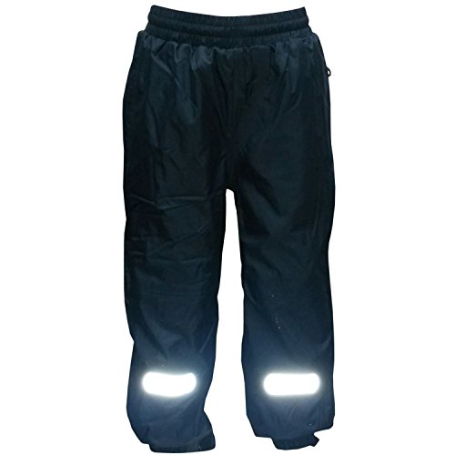 Outburst - Jungen Mädchen Regenhose Matschhose Skihose Schneehose Fleece-Futter wasserundurchlässig, dunkelblau, Größe 146 von Outburst