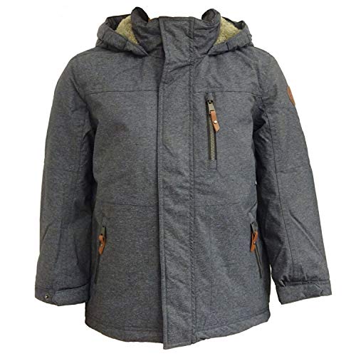 Outburst - Jungen Winterjacke gefüttert Funktionsjacke mit Kapuze wasserabweisend 10.000 mm Wassersäule atmungsaktiv Winddicht Fleecefutter, anthrazit - 6828302, Größe 134 von Outburst