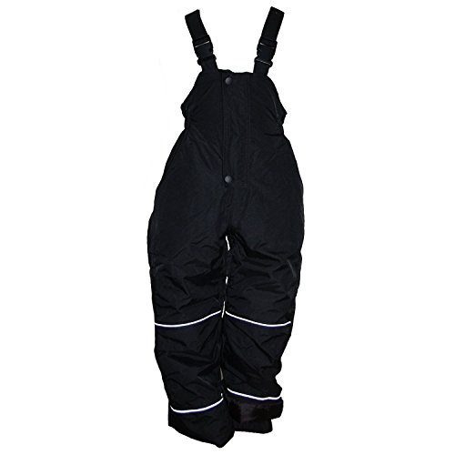 Outburst - Jungen und Mädchen Skihose Schneehose Wasserdicht 10.000 mm Wassersäule, schwarz, Größe 122 von Outburst