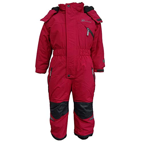 Outburst - Kinder Mädchen Kleinkinder Funktions-Skioverall Schneeanzug gefüttert wasserdicht 10.000 mm Wassersäule atmungsaktiv Winddicht, pink - 3713962, Größe 110 von Outburst