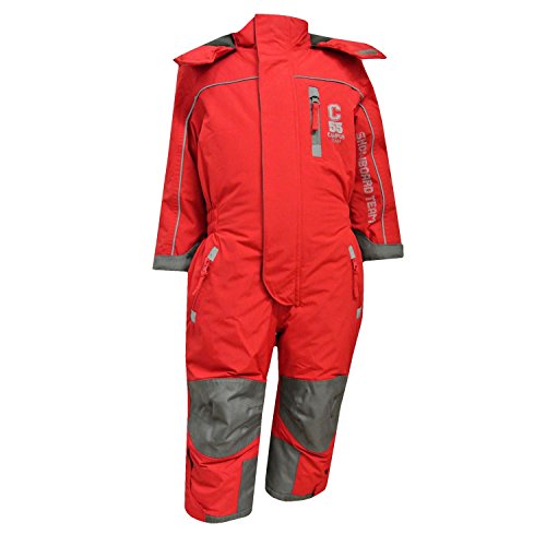 Outburst - Mädchen Schneeoverall Overall 10.000 mm Wassersäule, rot, Größe 104 von Outburst