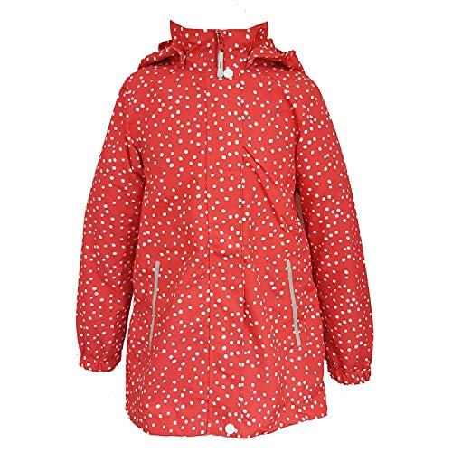 Outburst - Maedchen Windjacke Regenjacke Winddicht Wasserdicht 10.000mm. rot Punkte - 6823807.Größe 140 von Outburst