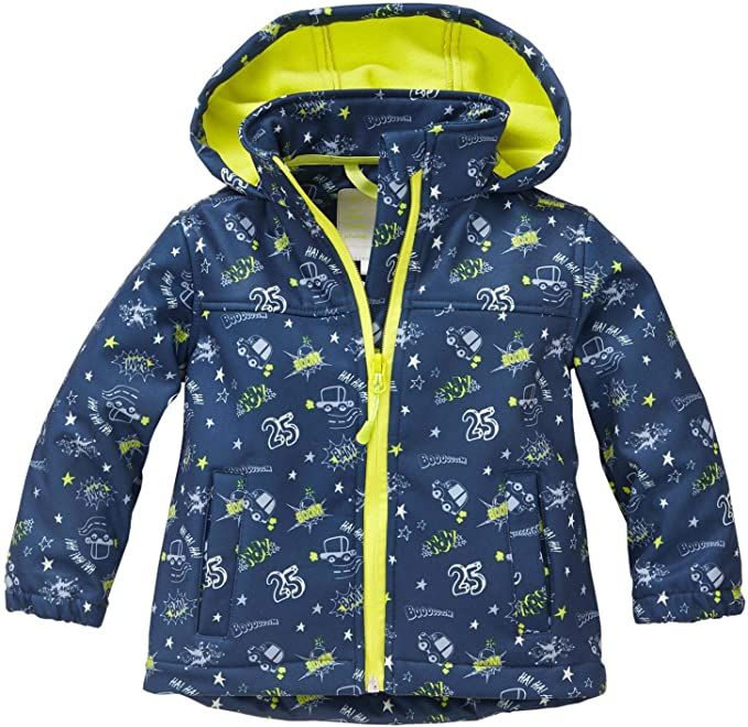 Outburst Softshelljacke Junge blau mit Auto von Outburst