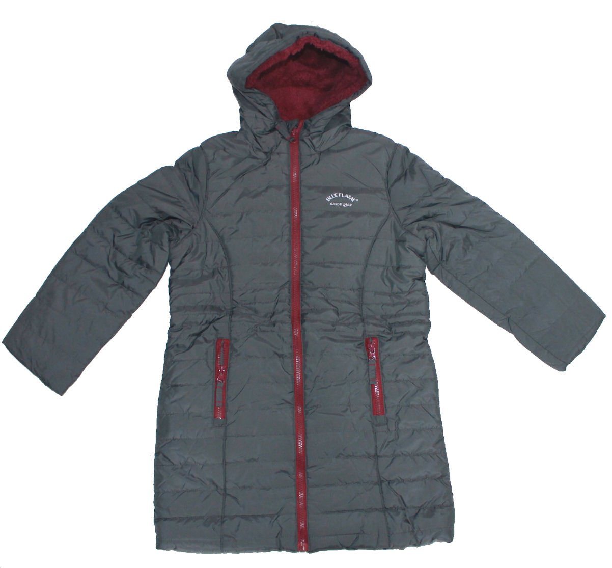 Outburst Winterjacke Outburst Mädchen Steppmantel Mantel Winterjacke anthrazit Jacke (1-St) von Outburst