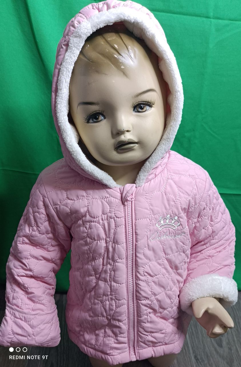 Outburst Winterjacke für Mädchen pink mit Kapuze von Outburst