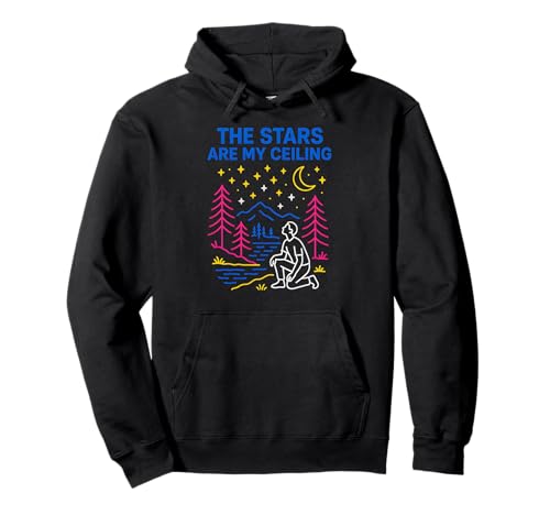Creation The Stars Are My Ceiling Cool Damen Christian Pullover Hoodie Creation The Stars Are My Ceiling Cool Damen Christian Pullover Hoodie von Outdoor Christian Catholic Faith Camping Apparel