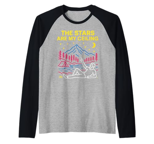 Creation The Stars Are My Ceiling Damen Christian Faith Raglan Creation The Stars Are My Ceiling Damen Christian Faith Raglan von Outdoor Christian Catholic Faith Camping Apparel