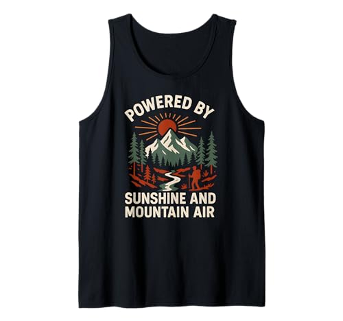 Mountain Powered by Sunshine Vintage Herren Christian Faith Tank Top Mountain Powered by Sunshine Vintage Herren Christian Faith Tank Top von Outdoor Christian Catholic Faith Camping Apparel