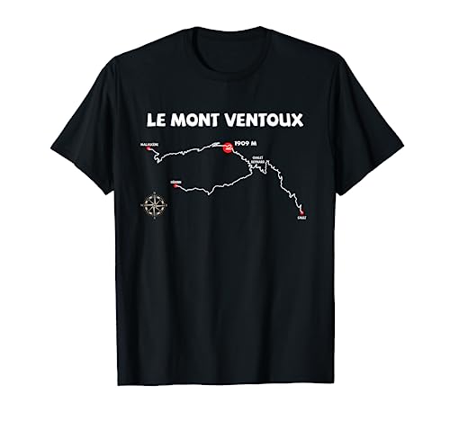 Le Mont Ventoux Serpentinen France Radsport Design T-Shirt von Outdoor Hike Bike and Run