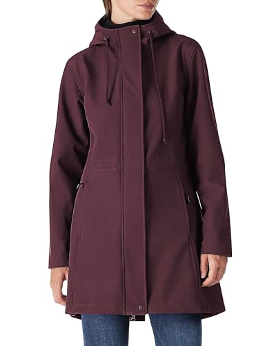 Damen Regenjacke Lange Softshelljacke mit Kapuze Frauen Übergangsjacke Regenmantel Gefütterte Funktionsjacke Wasserdichte Windbreaker Wanderjacke Atmungsaktive Jacke Outdoorjacke Dunkelrot 4XL Damen Regenjacke Lange Softshelljacke mit Kapuze Frauen Übergangsjacke Regenmantel Gefütterte Funktionsjacke Wasserdichte Windbreaker Wanderjacke Atmungsaktive Jacke Outdoorjacke Dunkelrot 4XL von Outdoor Ventures